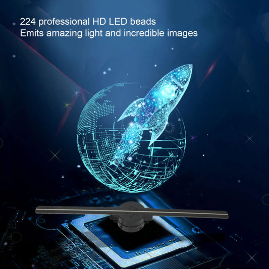 3D Hologram Fan WiFi Projector - Black / Au Plug Buy Your Favorites