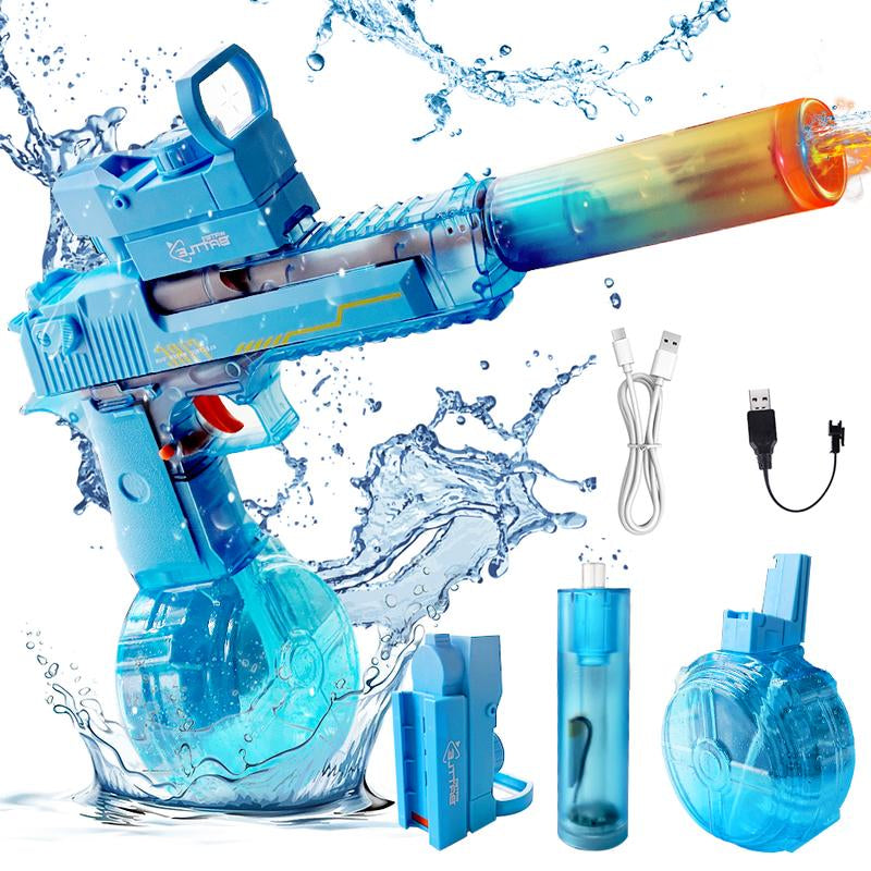 Electric Water Shooter Toy with LED Light Effects