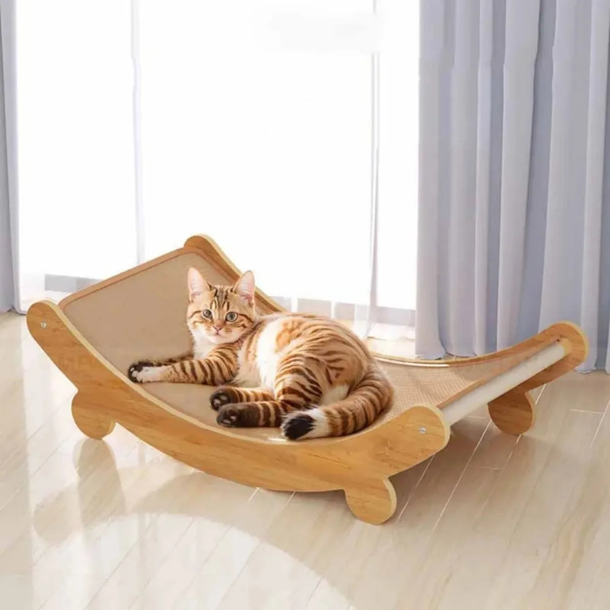 PurrfectRest Wooden Cat Scratching Pad & Bed – Multifunctional Scratcher and Sleeping Pad for Cats - S Buy Your Favorites