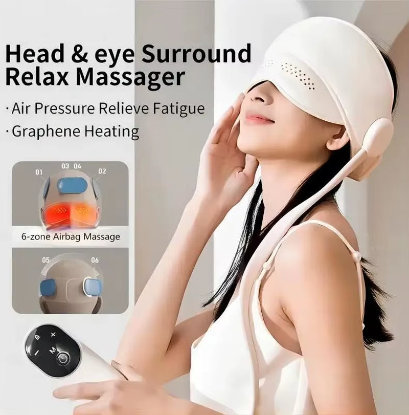 Smart Air Head & Eye Massager - White Buy Your Favorites
