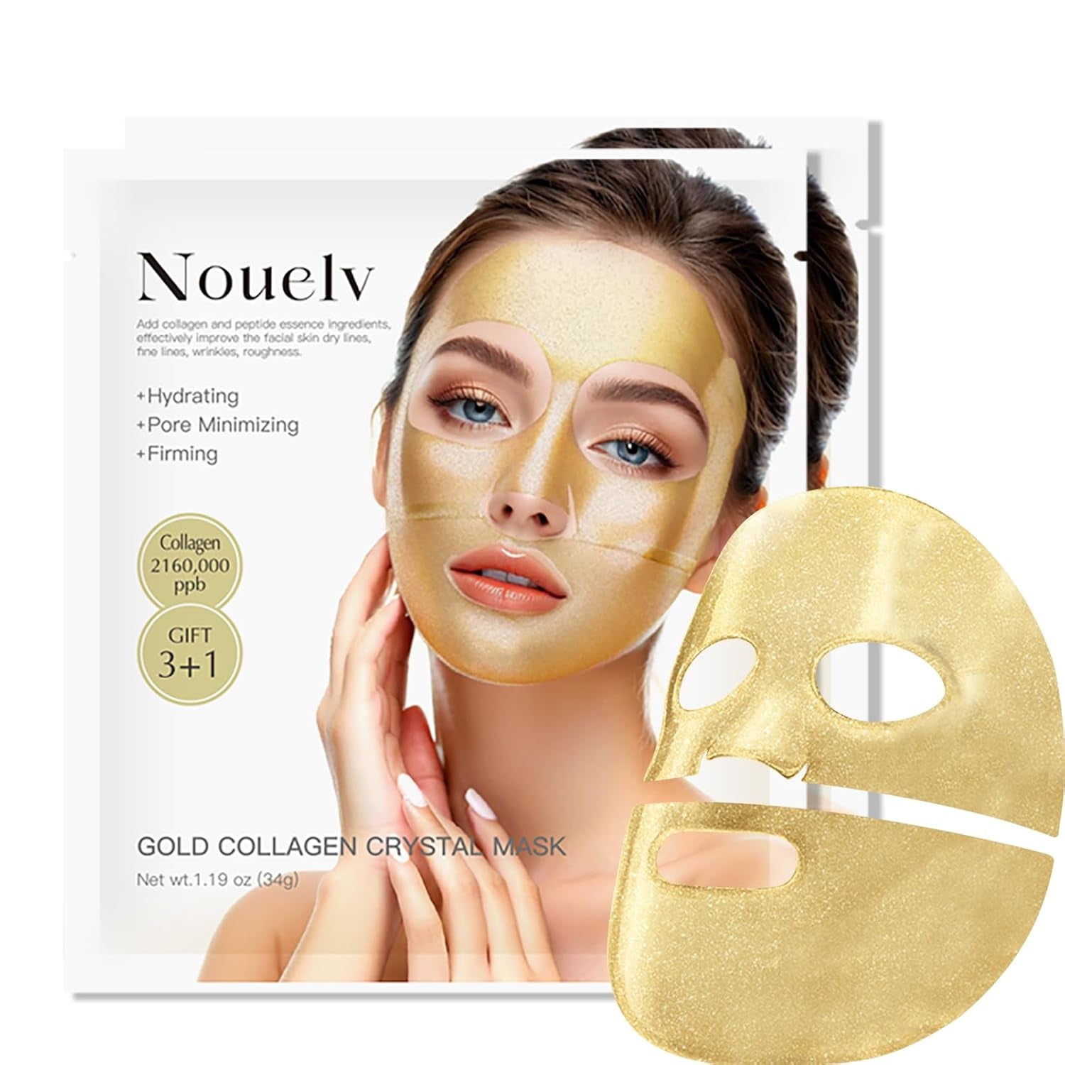 24K Gold Collagen Face Mask – Deep Hydration & Anti-Aging Treatment - 1 Count (Pack Of 2) Buy Your Favorites