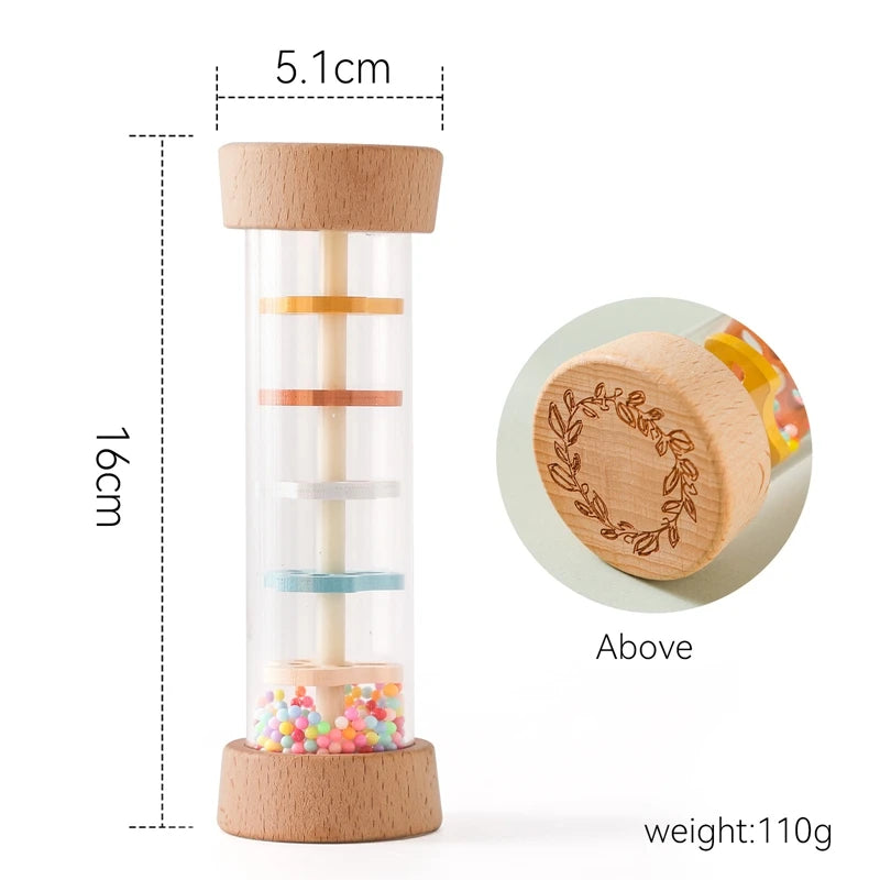 Montessori Wooden Rain Rattle Toy - 1 Buy Your Favorites