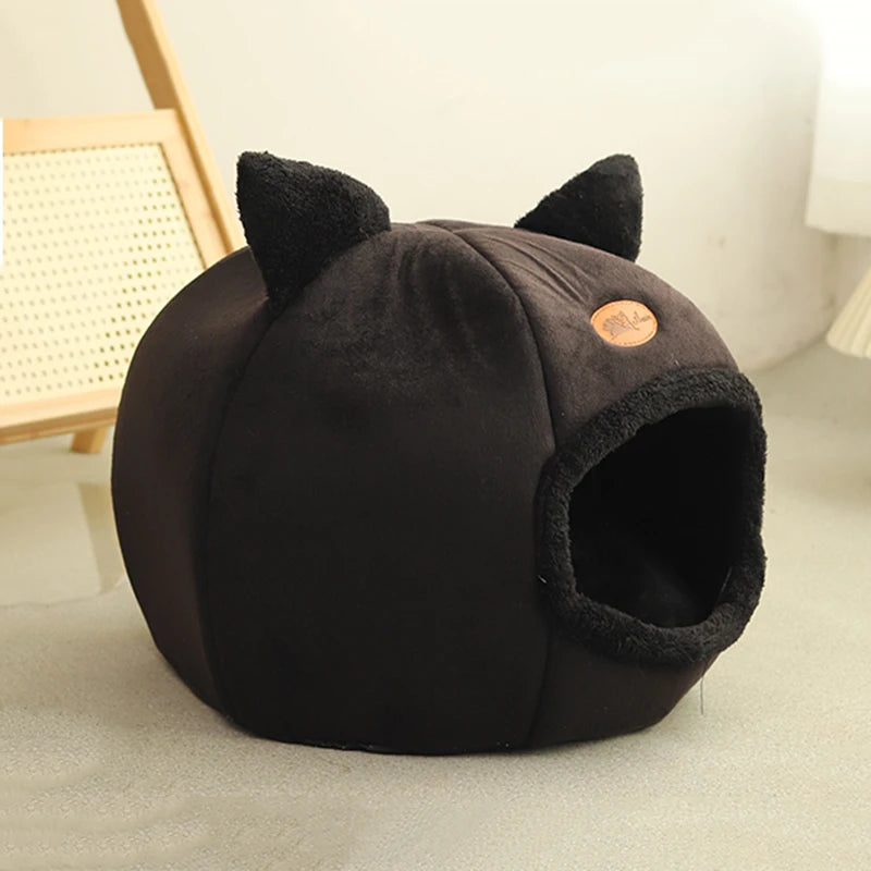 Deep Sleep Comfort Cat Bed with Iittle Mat - Black / Xl 39X39X40Cm Buy Your Favorites