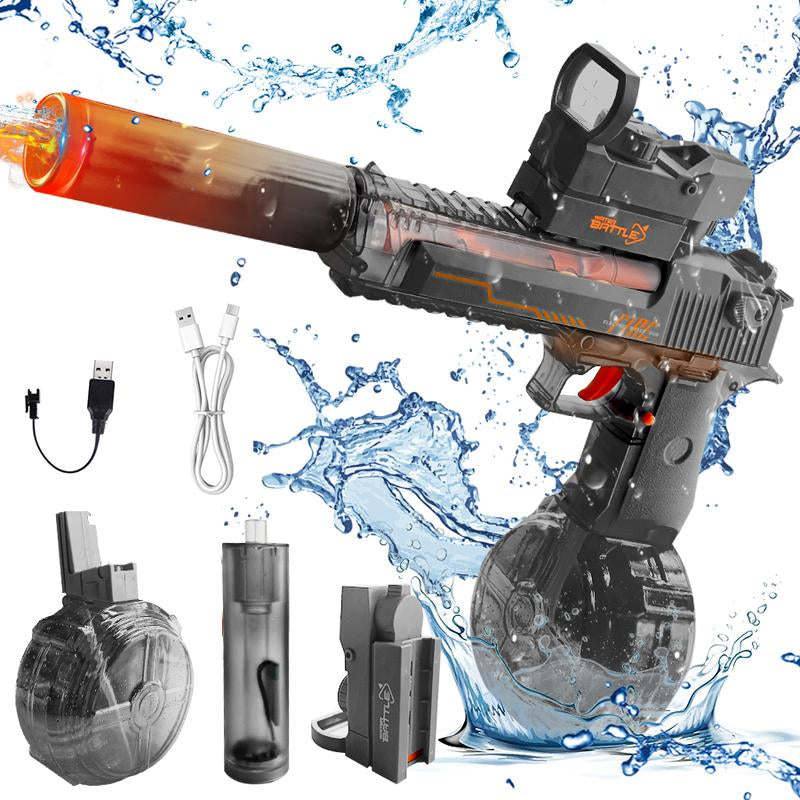 Electric Water Shooter Toy with LED Light Effects