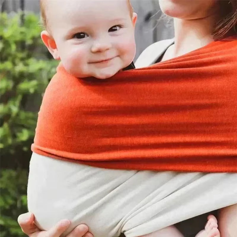 Baby Sling Cotton Soft Elastic Baby Carrier - Orange Beige Buy Your Favorites