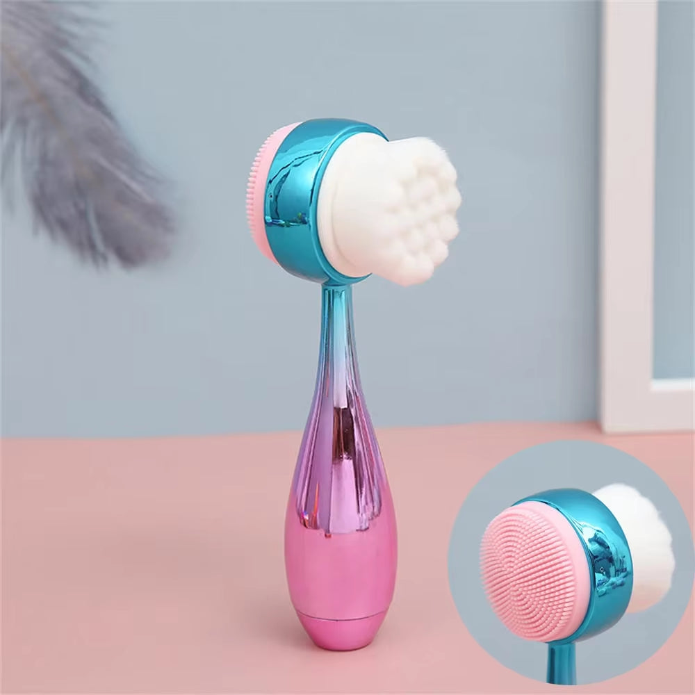 Massage Facial Brush - Deep Cleansing & Skin Rejuvenation - Blue Buy Your Favorites