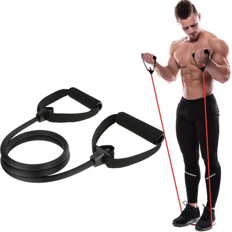 Portable Fitness Yoga Pilates Bar with Resistance Bands – Crossfit Pull Rod & Rope for Home Gym Body Workout - Blue Buy Your Favorites