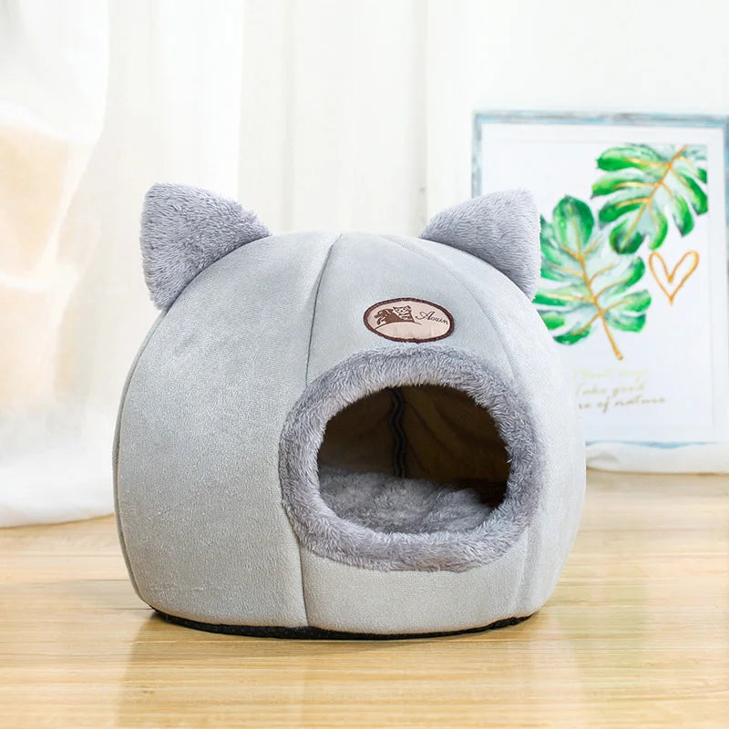 Deep Sleep Comfort Cat Bed with Iittle Mat - Light Grey / L 36X36X36Cm Buy Your Favorites